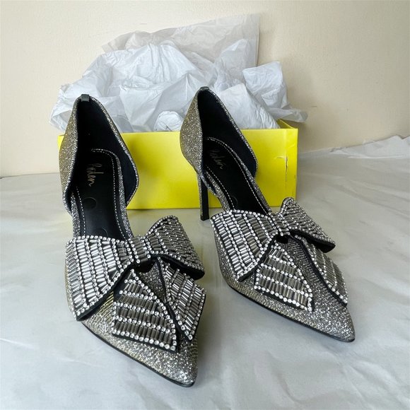 New Boden Embellished Heeled Court Shoes Metallic 38 - Picture 3 of 16